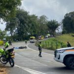 Grave accidente dejó motociclista fallecido en la vía El Caimo-Armenia