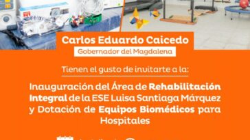 Hospital de Aracataca estrenará área de rehabilitación integral