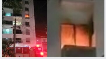 Incendio en un edificio al norte de Montería