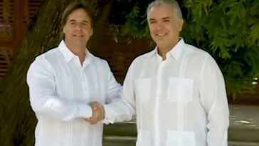 Iván Duque se reunió con el presidente de Uruguay, Luis Lacalle