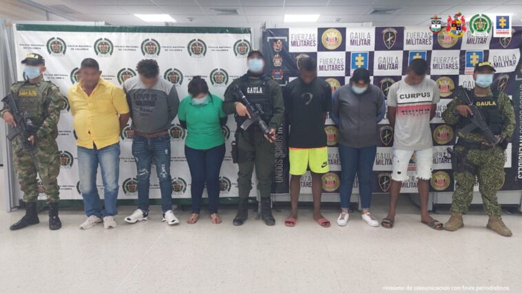 Judicializados seis presuntos integrantes del ‘Clan del Golfo’ que delinque en Bolívar