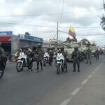 El desfile militar en Maicao, estuvo bajo la responsabilidad del Grupo de Caballería Blindado Mediano General Gustavo Matamoros D'Costa.