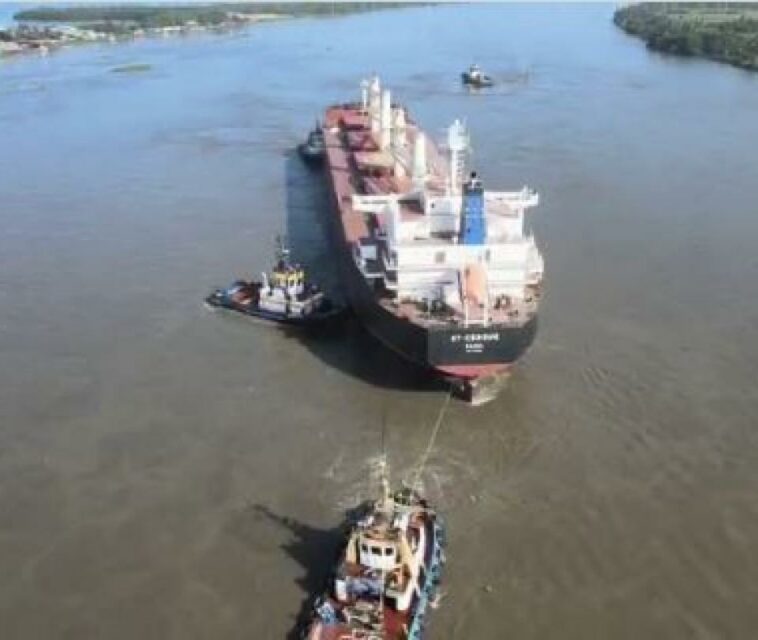 Nueva emergencia en el Puerto de Barranquilla: buque se taponó con tarulla