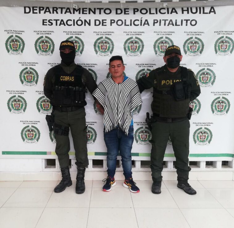 Nuevamente fue capturado alias “Wino” por la policía en Pitalito