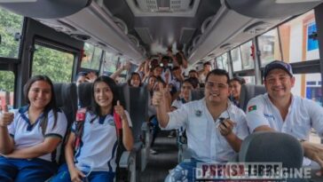 Nuevos buses para aprendices de la zona norte del SENA entregó la Gobernación
