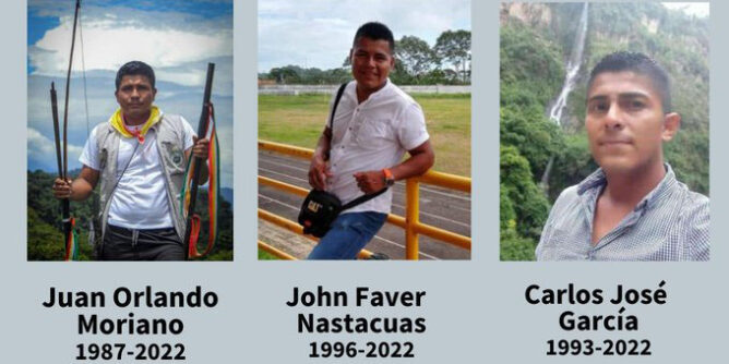 Rechazaron asesinato de tres integrantes del pueblo Awá
