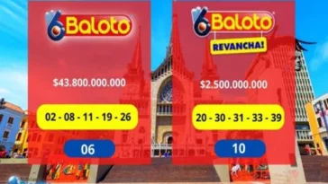 Resultados Baloto loteria del valle meta y manizales 2