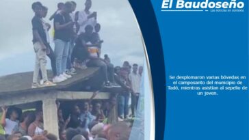 Varios lesionados al desplomarse bóvedas en el camposanto del municipio de Tadó – Chocó, mientras asistían al sepelio de un joven.