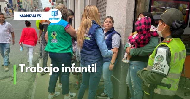 Aumentan los operativos y talleres de prevención para combatir el trabajo infantil en Manizales