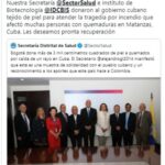 Bogota dono mas de 3 mil centimetros cuadrados de piel a Cuba