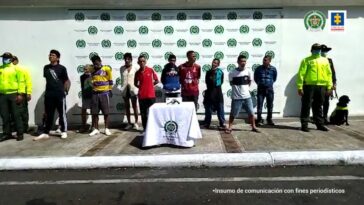Cárcel para presuntos integrantes de los anfibios señalados del tráfico de estupefacientes en comuna 11 de Ibagué (Tolima)