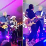 Con canciones de rock y guitarra en mano: Duque celebró luego de entregar la Presidencia