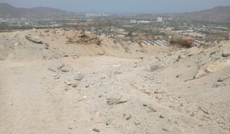 Corpamag impone medida de suspensión  en obra de construcción de vía en el cerro del Yucal  