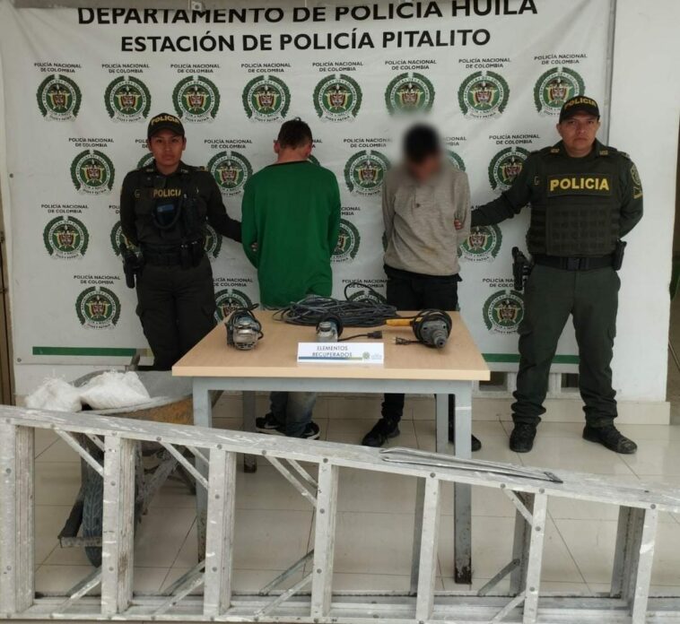 Delincuencia desbordada, tres hombres fueron capturados por hurto en el municipio de Pitalito