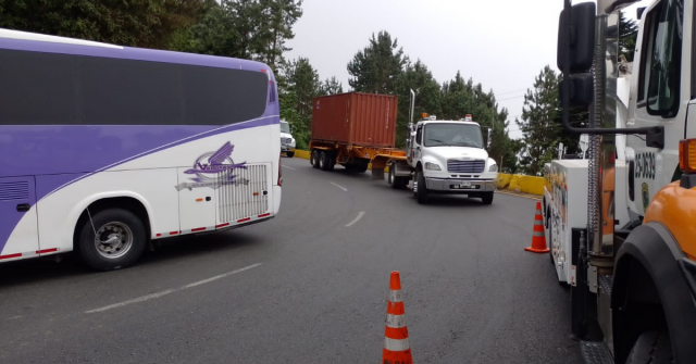 Después de accidente vial, el cruce de la Cordillera Central avanza con normalidad