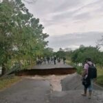 Dos puentes colapsaron en el San Jorge