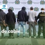 En La Cumbre capturaron a cuatro hombres que robaban cable de Tigo UNE