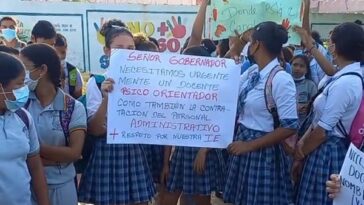 En Tenerife: estudiantes le piden  al gobernador Caicedo un verdadero  cambio educativo