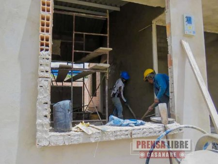 En un 50% avanza construcción de 27 viviendas en Villa Paz en Sácama