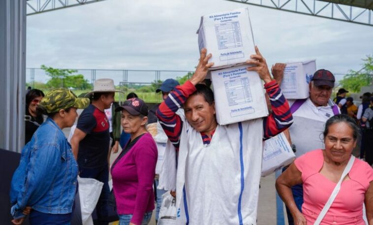 Familias inundadas por el río Casanare, recibieron ayuda humanitaria