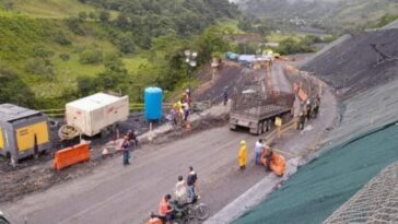 Habilitado paso a un carril en el sector La Granja