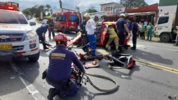 Imprudencia de conductor causó aparatoso accidente en la vía La Paila – La Tebaida