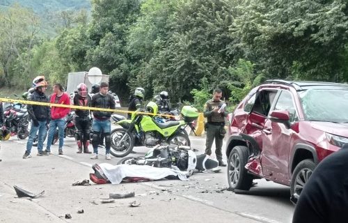 Muere motociclista en la vía La Vega- Villeta.