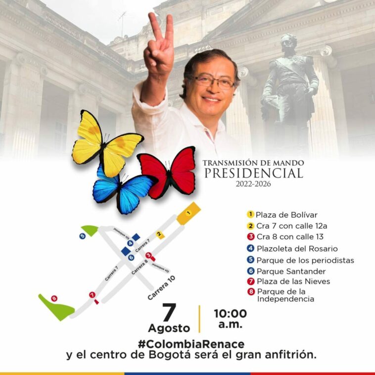 Prográmese para la muestra cultural que se hará en la posesión de Gustavo Petro