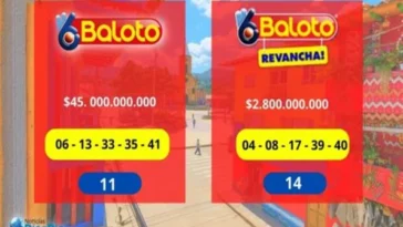 Resultado Baloto y Baloto Revancha 6 de agosto