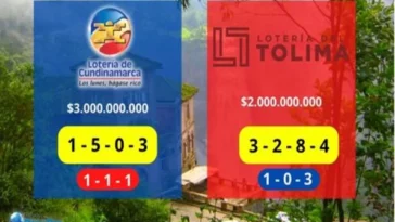 Resultado Loteria de Cundianamarca y Loteria del Tolima del lunes 22 de agosto