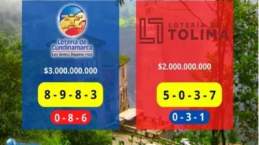 Resultado Loteria de Cundinamarca Tolima y otros Sorteos 1 de agosto 2