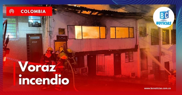 Siete viviendas se vieron afectadas por voraz incendio ocurrido en cercanías al ICBF en Manizales
