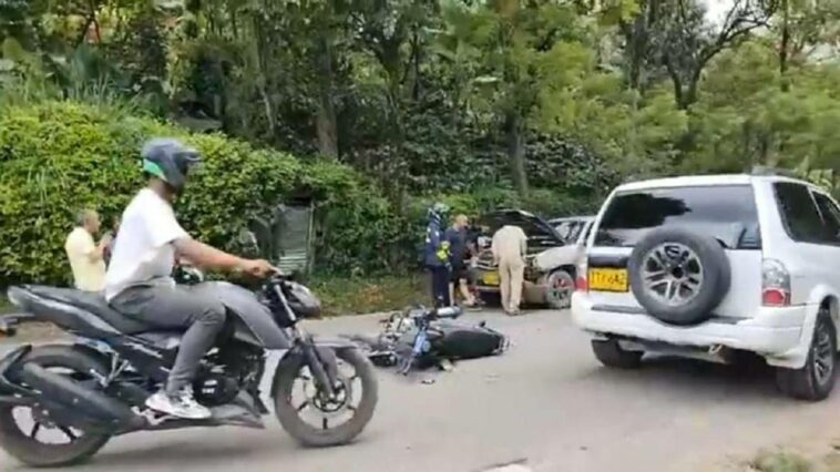 Tres heridos dejó un fuerte accidente en vías del occidente de Caldas