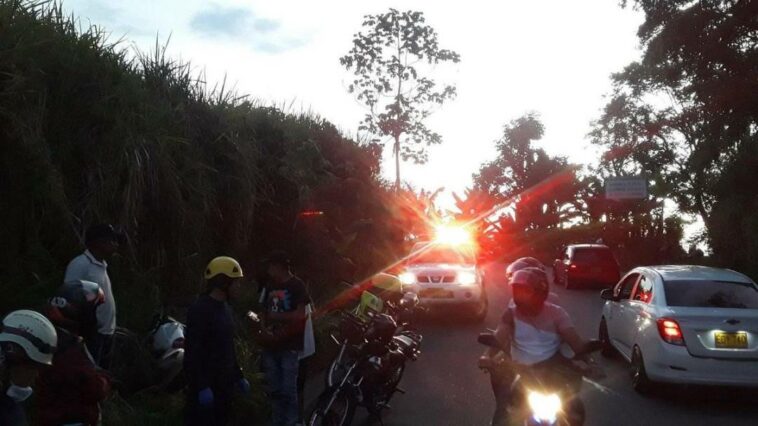 Un peatón fue atropellado por un motociclista, en la vía Santágueda - Arauca, Caldas