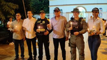 Velatón en Bolívar | Duelo, admiración, respeto y apoyo a la Policía