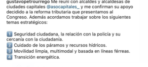 Yáñez Rodríguez, participó en el encuentro de alcaldes de ciudades capitales