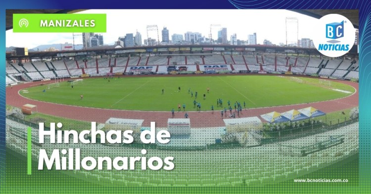 50 buses de hinchas de Millonarios llegarán a Manizales para el encuentro de este domingo