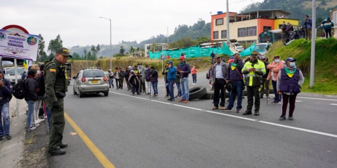 Acuerdos con Resguardo de Tangua permitió desbloqueo de la vía Pasto – Ipiales