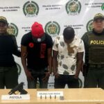 Asegurados dos hombres por porte ilegal de un arma