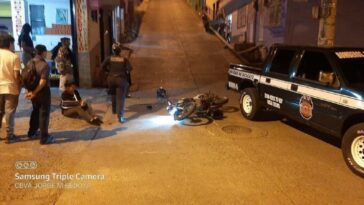 Dos personas resultaron heridas en choque aparatoso de motocicletas en Anserma
