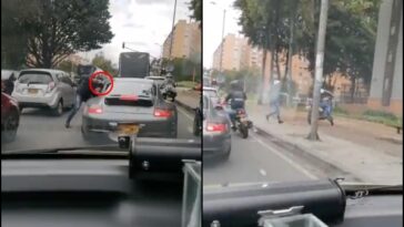 En menos de 10 segundos le quitaron todo a conductor de vehículo de alta gama en Bogotá, delincuentes iban en motos