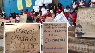 «Hambre de educación», protesta de estudiantes de Chambú por falta de “maestros de Ciencias Naturales», en Pasto