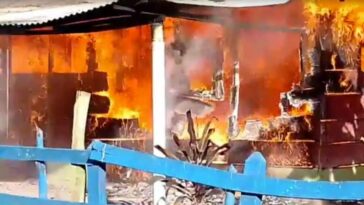 Incendio arrasó con una vivienda en zona rural de Montería