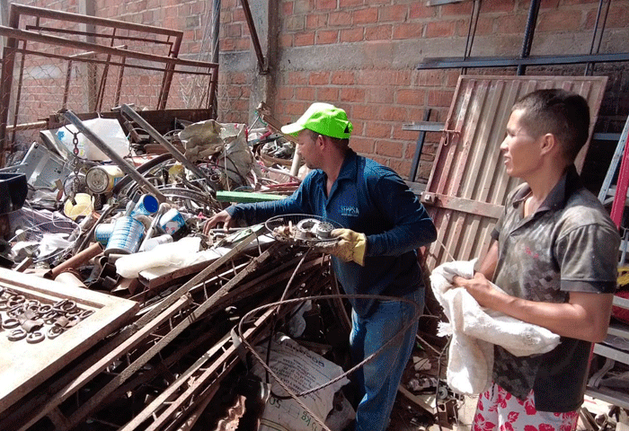 Inspección y control a recicladoras en Valledupar