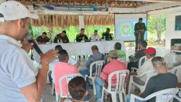Líderes sociales y la Policía trabajan juntos en San Jacinto, Bolívar