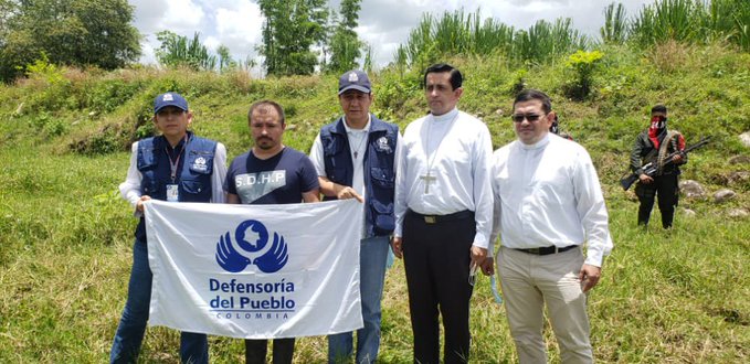 Misión humanitaria de la Defensoría del Pueblo y la Iglesia Católica permite liberación de soldado que estaba en poder del ELN