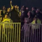 Policía que custodiaba el concierto de Maná no aguantó la emoción, sacó su celular y cantó «Rayando el sol»