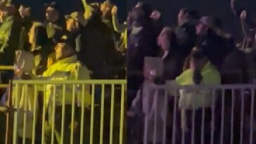 Policía que custodiaba el concierto de Maná no aguantó la emoción, sacó su celular y cantó «Rayando el sol»