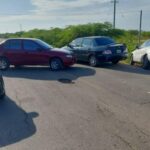 Aspecto del paro realizado por transportistas de La Guajira.