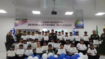 Setenta y un niños se graduaron en Sincelejo como patrulleritos cívicos